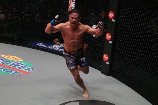 Adrian Pang Celebrates His Victory Inside The Circle
