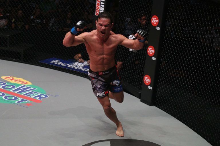Adrian Pang Celebrates His Victory Inside The Circle