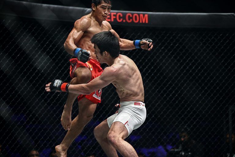 Eduard Folayang knocks out Shinya Aoki
