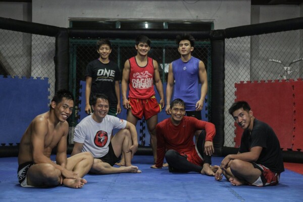 Team Lakay after practice in Baguio City