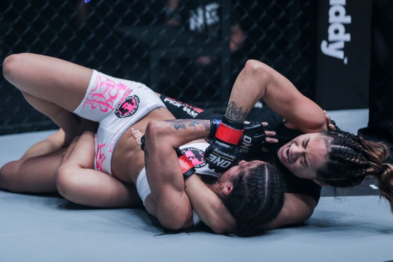 Angela Lee submits Istela Nunes