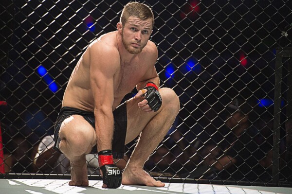 Vitaly Bigdash waits until the referee signals the beginning of the round to put his skills to the test.