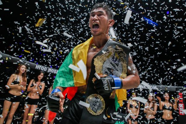 ONE Middleweight and Light Heavyweight World Champion Aung La 'The Burmese Python' N Sang ONE Middleweight and Light Heavyweight Works Champion Aung La 'The Burmese Python' N Sang