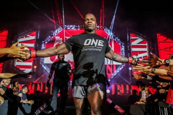 Muay Thai and kickboxing heavyweight World Champion Alain The Panther Ngalani enters the Impact Arena