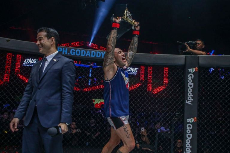 brandon vera with one heavyweight championship belt