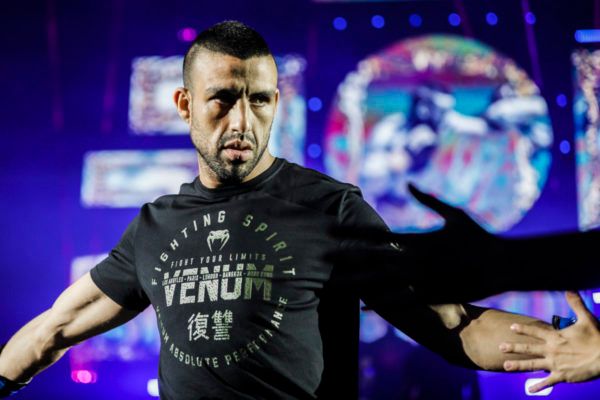 Mustapha Haida makes his way to the ring