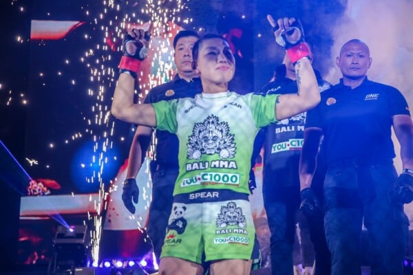 ONE Women's Strawweight World Champion Xiong Jing Nan makes her entrance at A NEW ERA