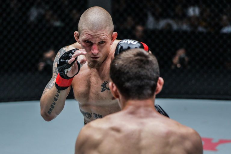 Swedish MMA fighter Zebaztian Kadestam is focused