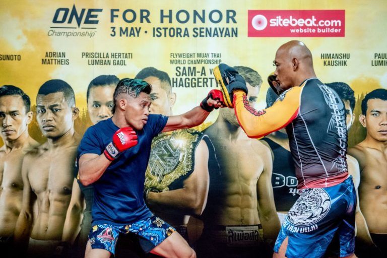 Adrian Mattheis with coach Zuli Silawanto