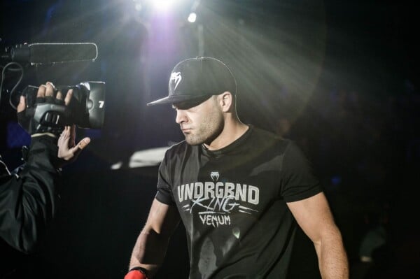 Eddie Alvarez makes his first walk to the Circle