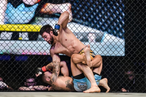 Garry Tonon rains down ground and pound at ONE: A NEW ERA against Anthony Engelen.
