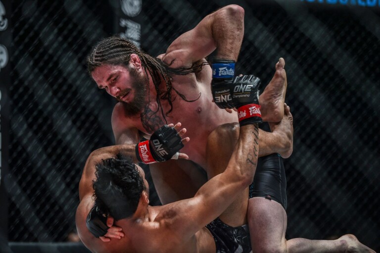 James Nakashima dishes out some ground and pound at ONE: ROOTS OF HONOR