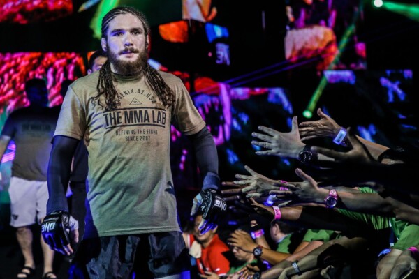 American MMA fighter James Nakashima walks to the Circle for his bout against Luis Santos at ONE: ROOTS OF HONOR