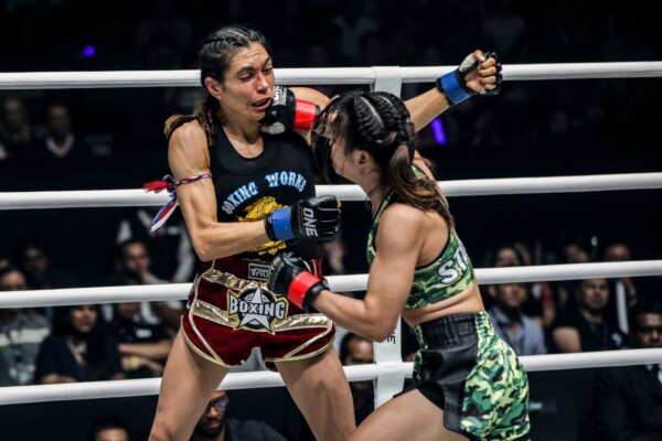 Two-sport ONE World Champion Stamp Fairtex punches American star Janet Todd