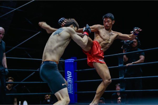 Philippine martial arts prospect Jerry Olsim rips a kick, Team Lakay style
