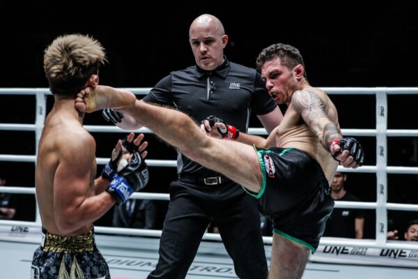 Josh Tonna kicks Yoshihisa Morimoto at ONE: MASTERS OF DESTINY