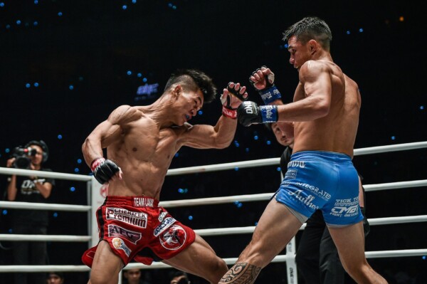 Danny Kingad prepares to unleash his overhand right at ONE: DAWN OF HEROES.