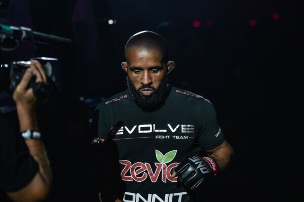 American martial arts star Demetrious Johnson gets ready for his ONE Flyweight World Grand Prix semifinal bout
