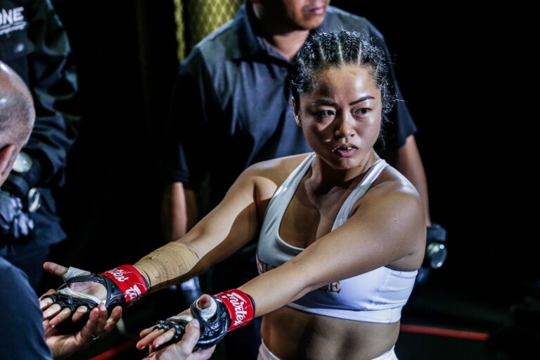 Vietnamese-American MMA star Bi Nguyen gets ready to do battle in the Circle