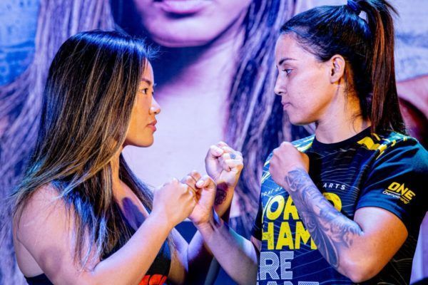 Bi Nguyen vs. Puja Tomar ONE IMMORTAL TRIUMPH open workout in Ho Chi Minh City VietnamTE5_6772 600x400