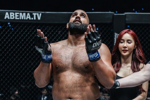 Indian heavyweight Arjan Bhullar following his debut in October 2019