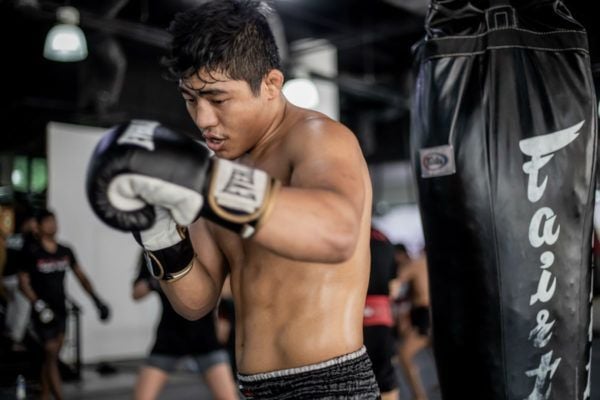 Indian mixed martial artist Roshan Mainam trains at Evolve
