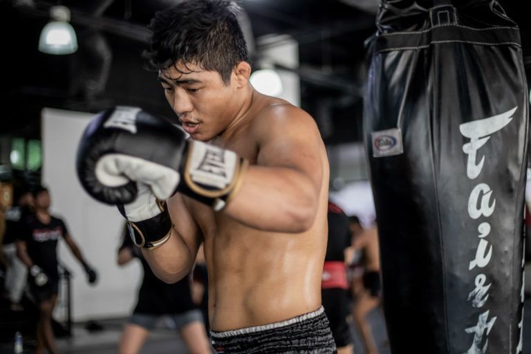 Indian mixed martial artist Roshan Mainam trains at Evolve