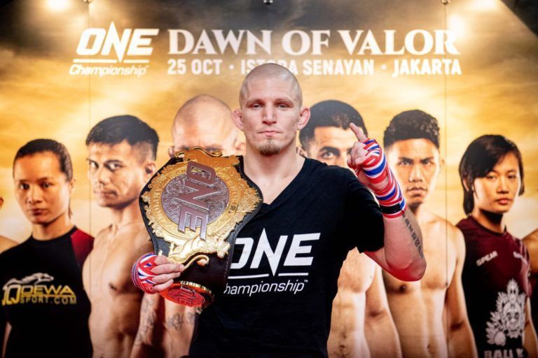 ONE Welterweight World Champion Zebaztian Kadestam at the ONE DAWN OF VALOR open workout