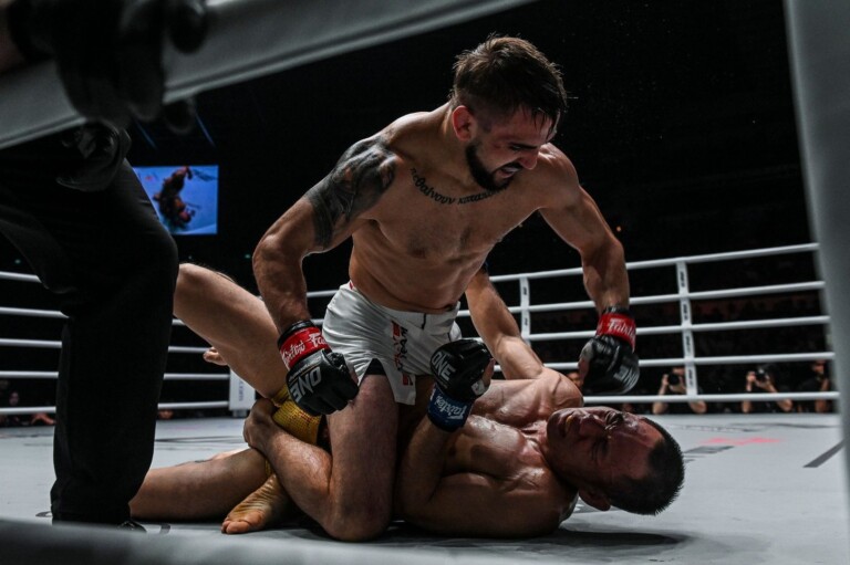 Troy Worthen defeats Chen Lei with ground and pound ONE EDGE OF GREATNESS