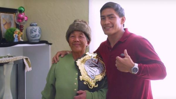 Eduard Folayang and mother