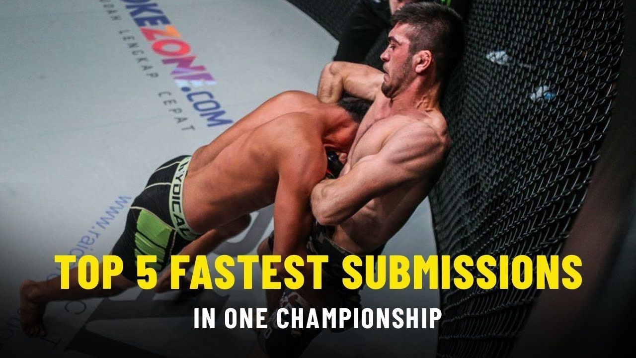 Top 5 Fastest Submission Wins ONE Records ONE Championship The