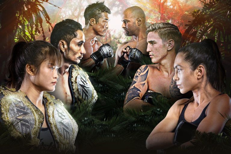 The main event participants of ONE: KING OF THE JUNGLE