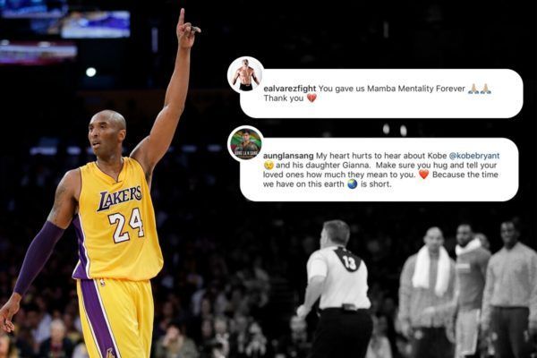 Martial artists Aung La N Sang and Eddie Alvarez pay tribute to NBA legend Kobe Bryant
