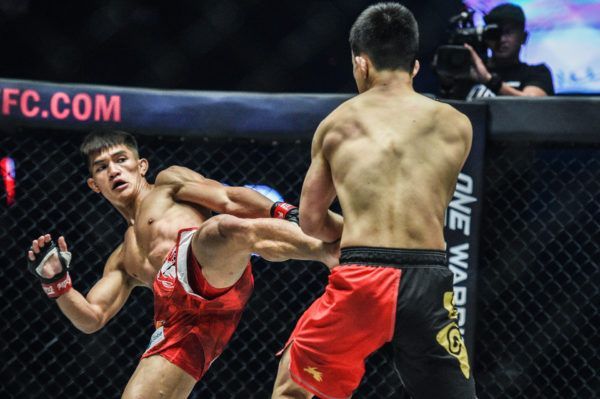 Filipino martial arts prodigy Danny Kingad throws a massive kick