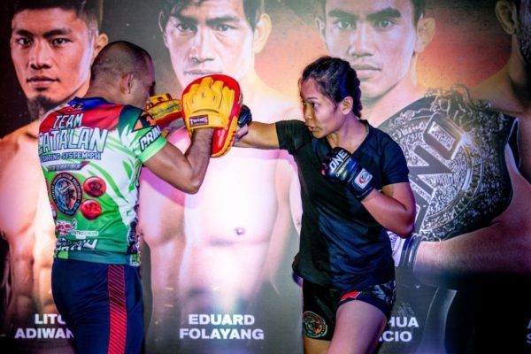 Jomary Torres at the ONE FIRE & FURY Open Workout