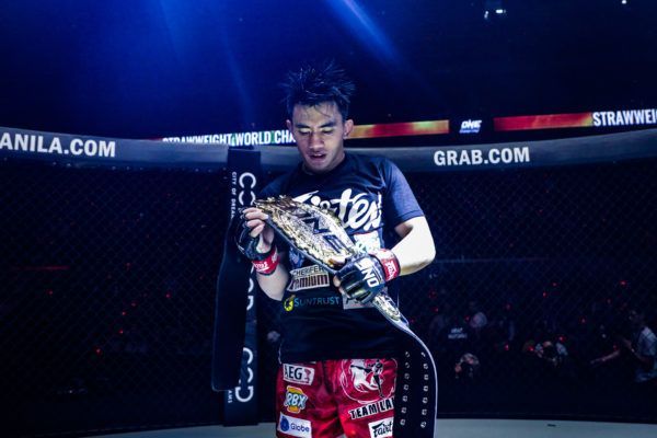 ONE Strawweight World Champion Joshua PAcio after his win against Alex Silva