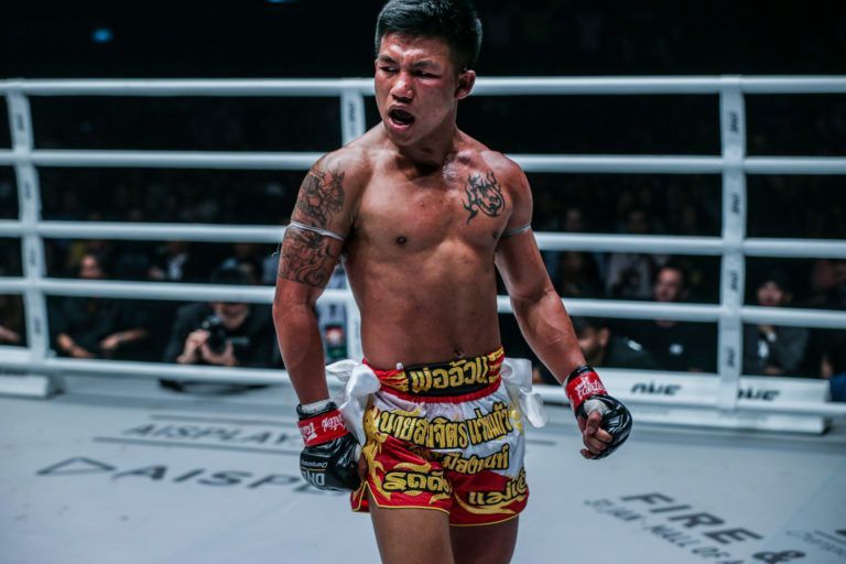 ONE Flyweight Muay Thai World Champ Rodtang Jitmuangnon stands tall in his victory over Jonathan Haggerty in January 2020
