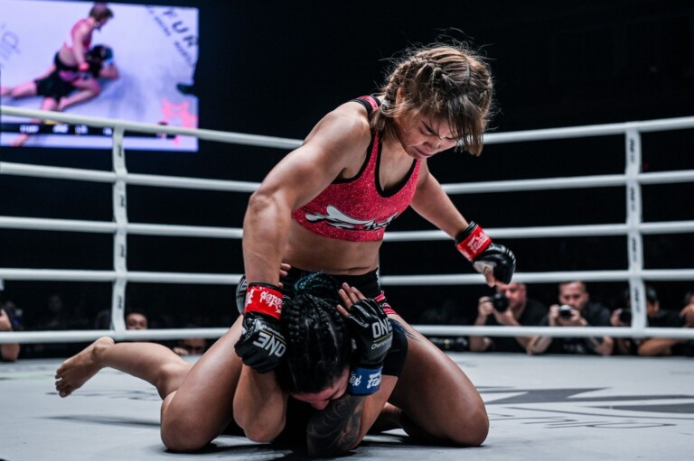 Stamp Fairtex knocks out Puja Tomar at ONE A NEW TOMORROW