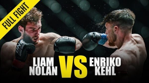 Liam Nolan and Enriko Kehl exchange heavy leather at ONE: REIGN OF VALOR.