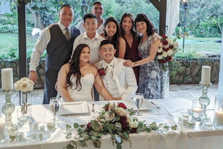 ONE Lightweight World Champion Christian Lee married his long time fiancee Katie in Hawaii, USA with his family around him