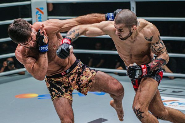 Team Petrosyan's Iuri Lapicus cracks Marat Gafurov in February 2020