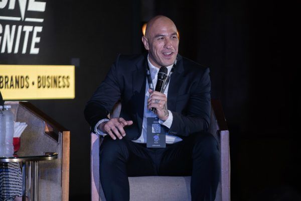 ONE Heavyweight World Champion Brandon Vera speaks at ONE:IGNITE in Manila, Philippines