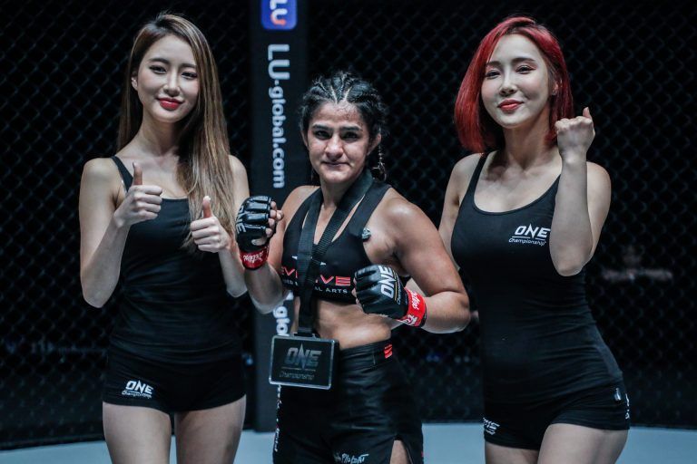Ritu Phogat defeats Wu Chiao Chen ONE KING OF THE JUNGLE in Singapore