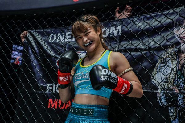 Stamp All Smiles Before Her Match Against Janet Todd