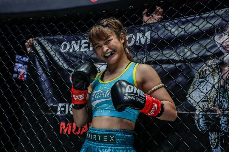 Stamp All Smiles Before Her Match Against Janet Todd