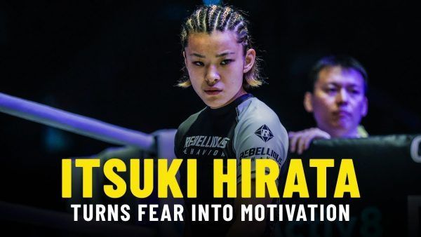 Itsuki Hirata wears a determined face before getting set to compete.