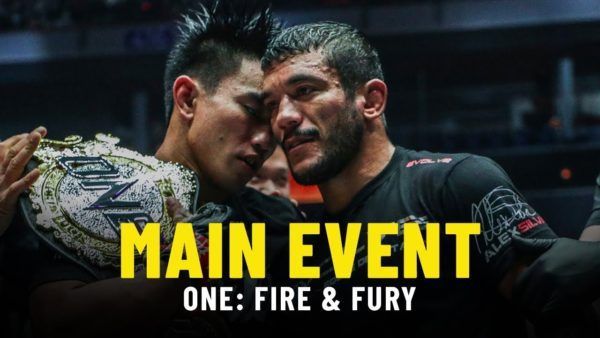 ONE Strawweight World Champion Joshua Pacio embraced Alex Silva following their five-round match at ONE: FIRE & FURY.