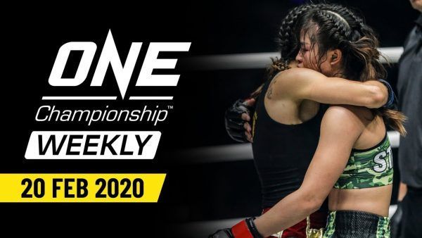 After their first championship meeting, Janet Todd and Stamp Fairtex embrace to show mutual respect for one another.