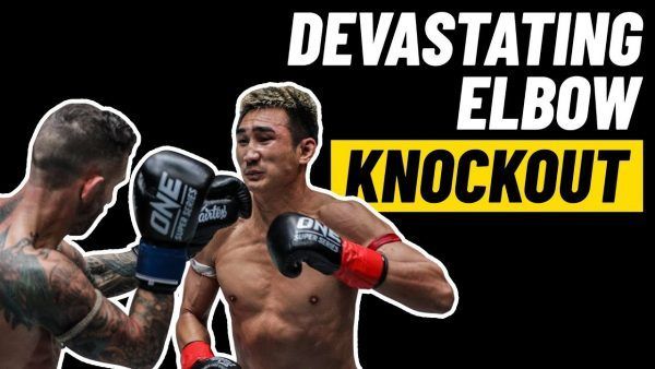 Striking sensation Petchmorakot Petchyindee Academy gets ready to deliver a devastating elbow strike.