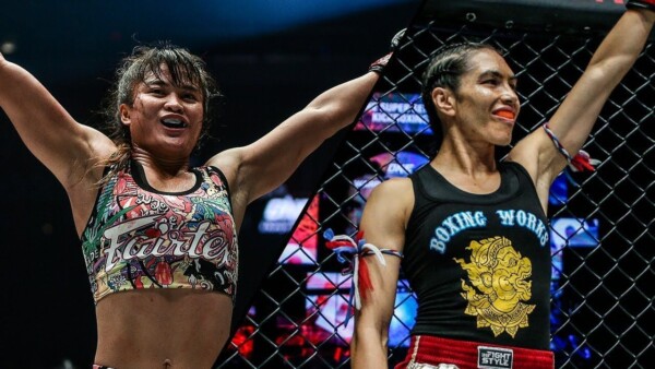 ONE: KING OF THE JUNGLE main event participants Stamp Fairtex and Janet Todd